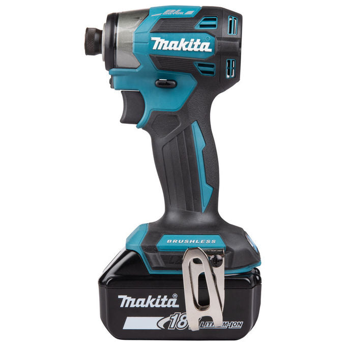 Makita DTD173RTJ Cacciavite elettrico e avvitatore a impulso 3600 Giri-min 18 V 5 Ah Batteria al Litio 2 pezzi inclusi colore Nero Blu