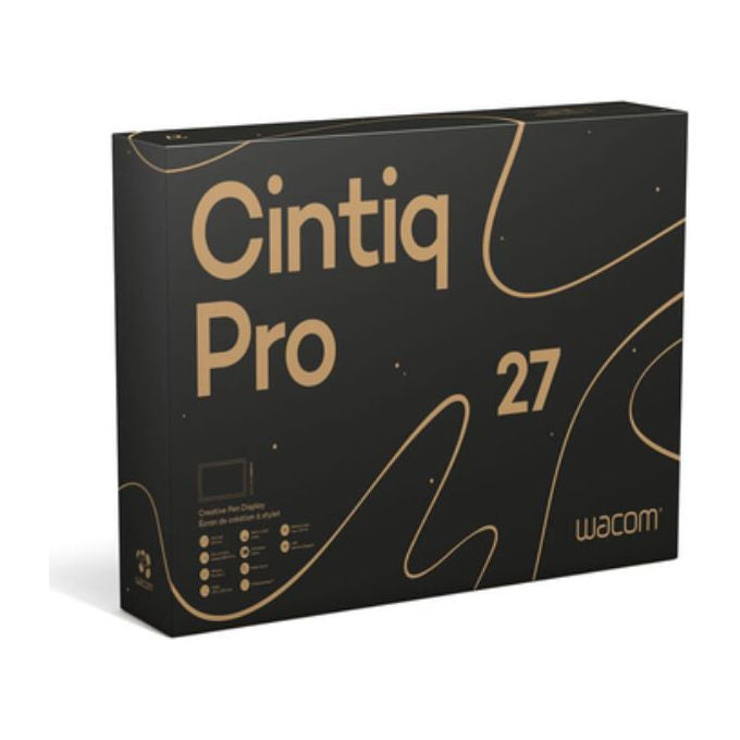Wacom Cintiq Pro 27, tavoletta grafica con schermo 4K, display 26,9 pollici IPS, Pro Pen 3, multi-touch, Pantone Validated, 99% Adobe RGB