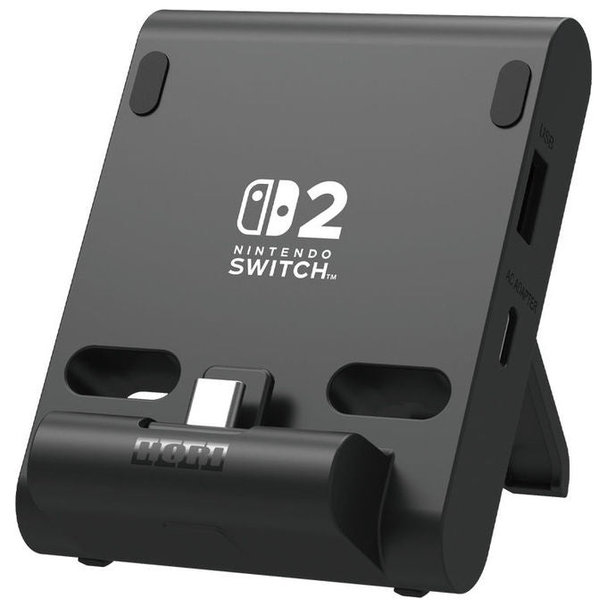 Hori Sistema di Ricarica Dual USB PlayStand Nero per Nintendo Switch 2