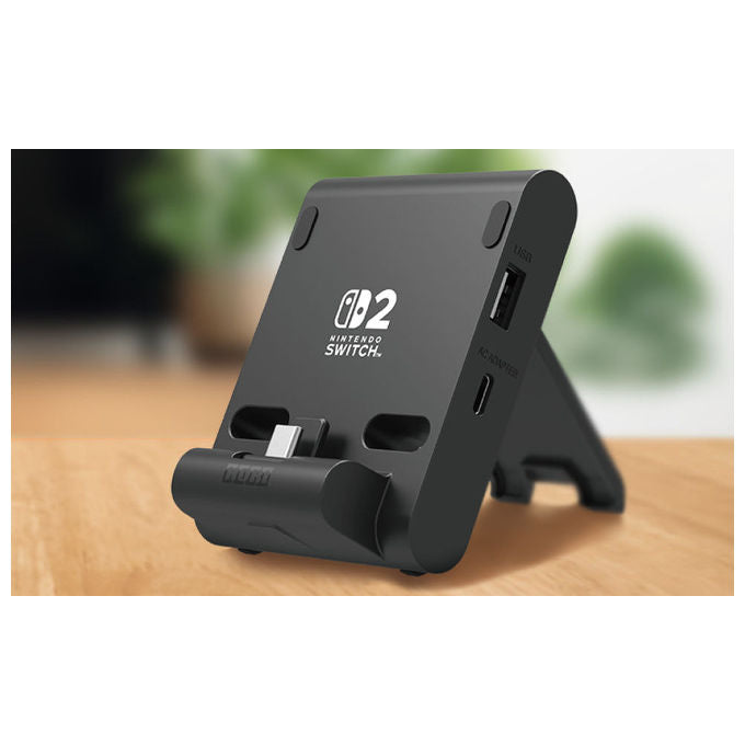 Hori Sistema di Ricarica Dual USB PlayStand Nero per Nintendo Switch 2