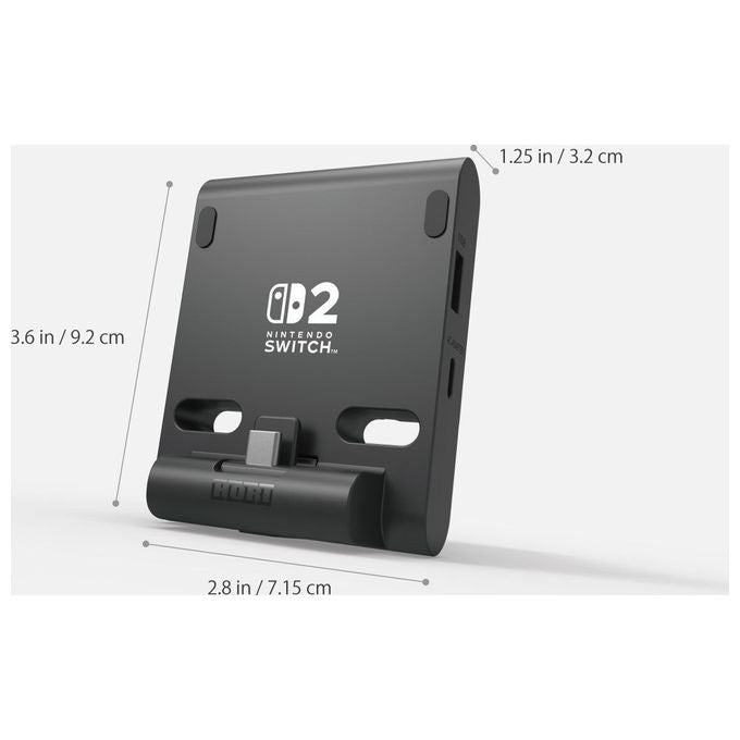 Hori Sistema di Ricarica Dual USB PlayStand Nero per Nintendo Switch 2