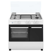 Ducati SD490GWE Cucina a Gas Libera Installazione 4 Fuochi Forno a Gas 59 L Grill Elettrico (86x90x60 cm) colore Bianco