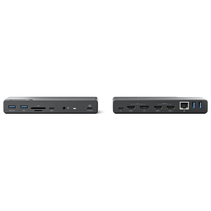 Alogic 9350784026590 DV4 Docking Station 4 Display HDMI DisplayPort USB 3.2 Gen 1 Type-C 100 W Alimentazione colore Grigio