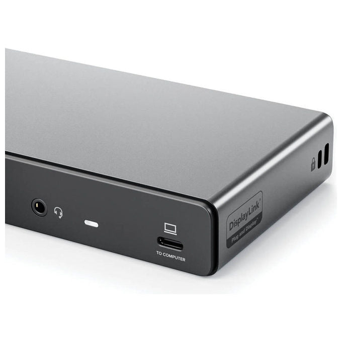 Alogic 9350784026590 DV4 Docking Station 4 Display HDMI DisplayPort USB 3.2 Gen 1 Type-C 100 W Alimentazione colore Grigio