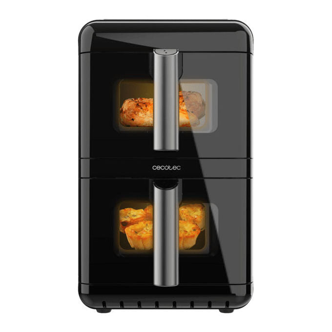 Cecotec A01EU01109325 Cecofry DuoLevel 12000 Window Friggitrice ad aria 12 L 2900 W 2 Cestelli 10 Programmi Touch colore Nero