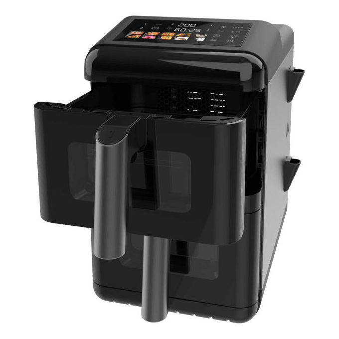 Cecotec A01EU01109325 Cecofry DuoLevel 12000 Window Friggitrice ad aria 12 L 2900 W 2 Cestelli 10 Programmi Touch colore Nero