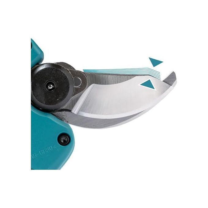 Makita DUP180Z Forbici da potatura cordless 18V Li-Ion motore brushless regolazione elettronica 4 posizioni XPT protezione polvere acqua inclusa fondina cintura olio pietra affilatura colore Nero