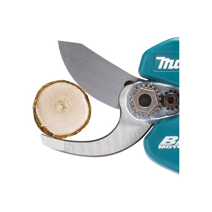Makita DUP180Z Forbici da potatura cordless 18V Li-Ion motore brushless regolazione elettronica 4 posizioni XPT protezione polvere acqua inclusa fondina cintura olio pietra affilatura colore Nero