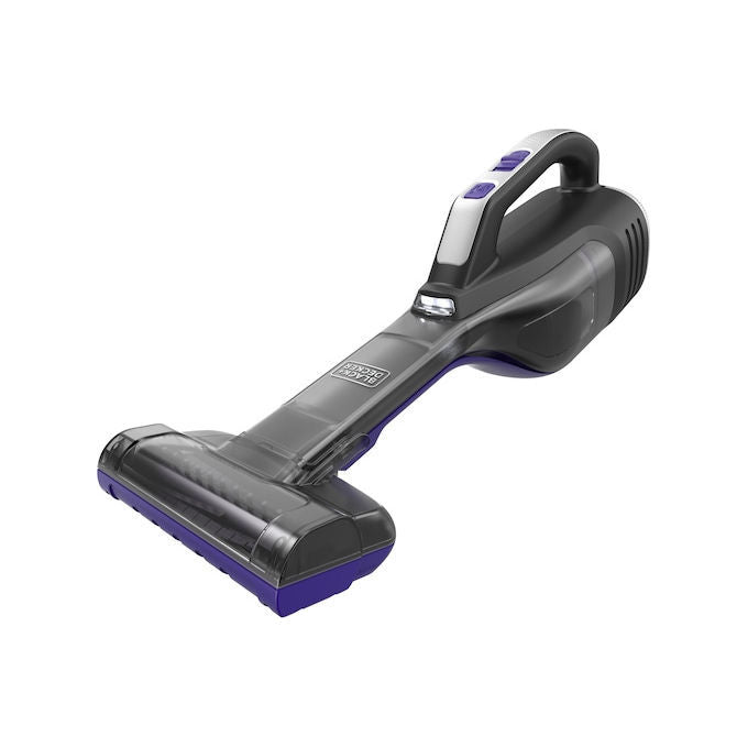 BLACK+DECKER DVD320BP Aspirabriciole Pet Senza Sacchetto con Luci LED 12V 22W Batteria Litio colore Nero