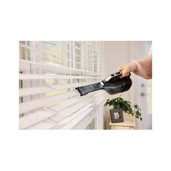 Black+Decker DVD320J-QW Reveal Dustbuster Aspirapolvere Portatile Senza Fili 12V 2Ah Ioni di Litio Senza Sacchetto colore Nero