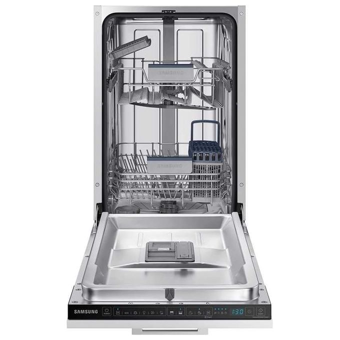 Samsung DW50R4060BB Lavastoviglie Incasso Slim 9 coperti Classe E 44 dB AquaStop Auto Open (82x45x55 cm) colore Nero