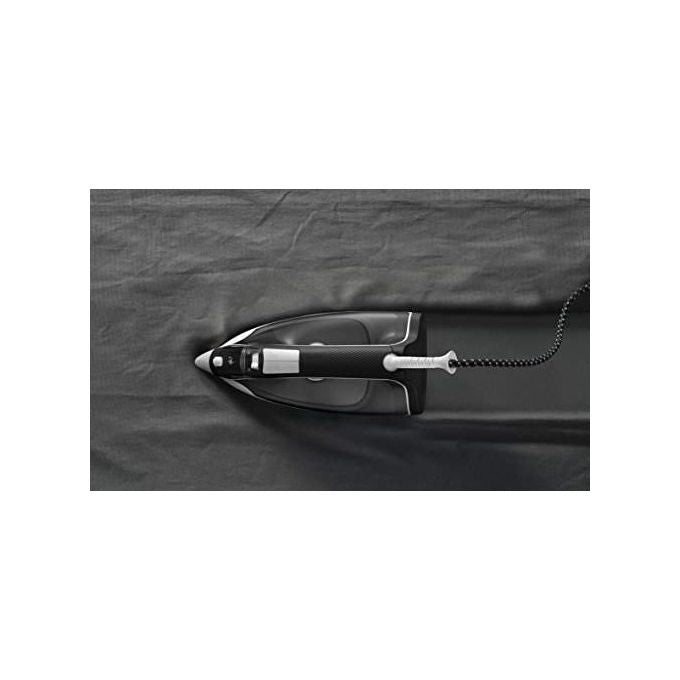 Rowenta DX1530 Effective Ferro da Stiro a Vapore 250 ml 2200 W 30 g-min Colpo di Vapore 100g Bianco-Nero