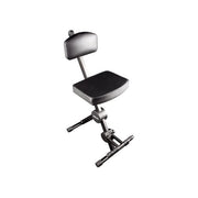 QUIK LOK DX749 Sgabello per Musicisti Regolabile da 58 a 90 cm con Schienale e Poggiapiedi Struttura Pieghevole colore Nero
