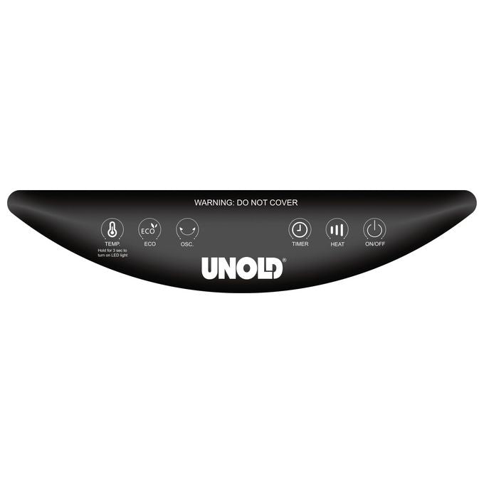 Unold 86545 Riscaldatore ambiente elettrico con ventilatore 2000 W Ceramica con telecomando e timer colore Nero Legno