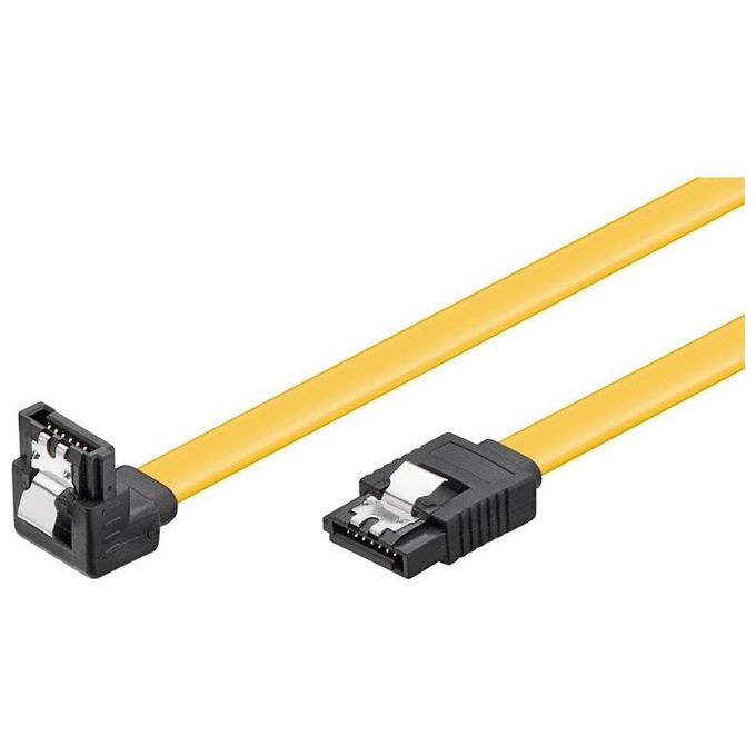 Link cavo interno sata iii 7 poli mt 0,30 con clip in metallo per bloccaggio