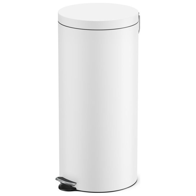 Hailo 5030201 Selekta Cesto per rifiuti con pedale 30 L Acciaio Grigio satinato colore Grigio