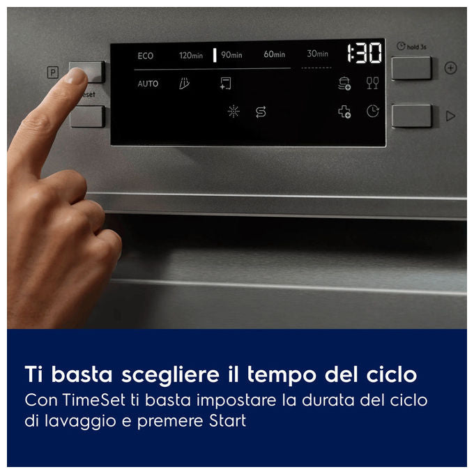 Electrolux E52SD100SX Lavastoviglie 12 coperti Classe D (60x60x85 cm) colore Acciaio