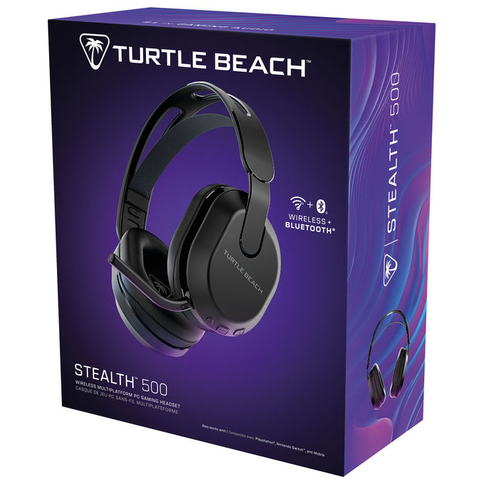 Turtle Beach TBS-5104-05 Stealth 500 Cuffie da Gioco Wireless 40h Batteria Bluetooth 5.2 per PC PS5 PS4 colore Nero