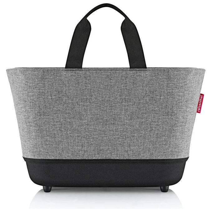 Reisenthel RBE7052 Shoppingbasket Twist Cestino per la spesa 22L in poliestere riciclato pieghevole con chiusura zip colore Silver