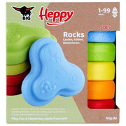 BIG 800055915 Heppy Rocks Gioco Equilibrio Sviluppo Abilita' Motorie EPP Leggero e Robusto colore Rosso