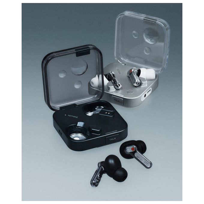 Nothing B173 Ear 3 Auricolari True Wireless In-Ear ANC Adattivo LDAC Bluetooth 5.4 IP54 38h colore Nero
