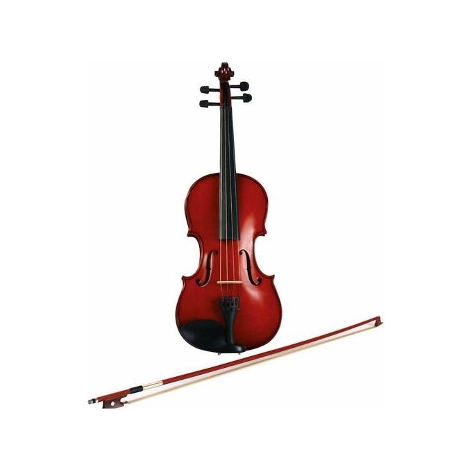 EKO EBV-1412 Serie Student Violino 4-4 con Top in Abete Massello e Fasce Fondo in Acero Massello colore Rosso