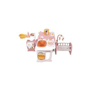 Smoby 3032162203941 Baby Nurse Centro di Gioco per Bambole con 3 Aree Cucina Bagno Camera Pieghevole con Accessori fino a 42 cm colore Multicolore