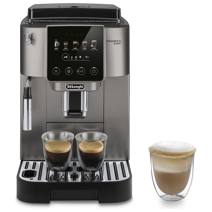 De'Longhi ECAM220.50.TB Magnifica Start Macchina da caffe' Automatica 1.8 L 15 bar 1450 W Macinacaffe' Cappuccinatore colore Titanio