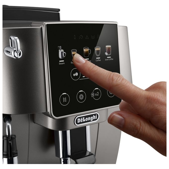 De'Longhi ECAM220.50.TB Magnifica Start Macchina da caffe' Automatica 1.8 L 15 bar 1450 W Macinacaffe' Cappuccinatore colore Titanio