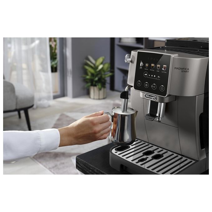 De'Longhi ECAM220.50.TB Magnifica Start Macchina da caffe' Automatica 1.8 L 15 bar 1450 W Macinacaffe' Cappuccinatore colore Titanio