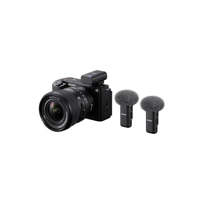 Sony ECMW3.CE7 Microfono Wireless a 2 Canali con Bluetooth 5.3 e USB-C colore Nero