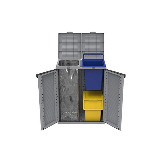 Armadio Eco Cab 2 Grigio Sky Raccolta Differenziata L68 X P39 X H88,7