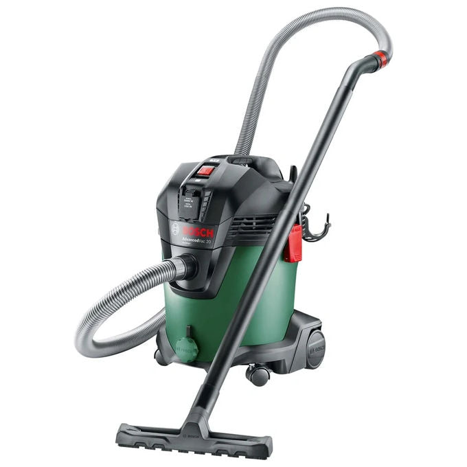 Bosch 06033D1200 AdvancedVac 20 Aspiratore Liquidi e Solidi 20 L 1200 W (46x40x52 cm) colore Verde