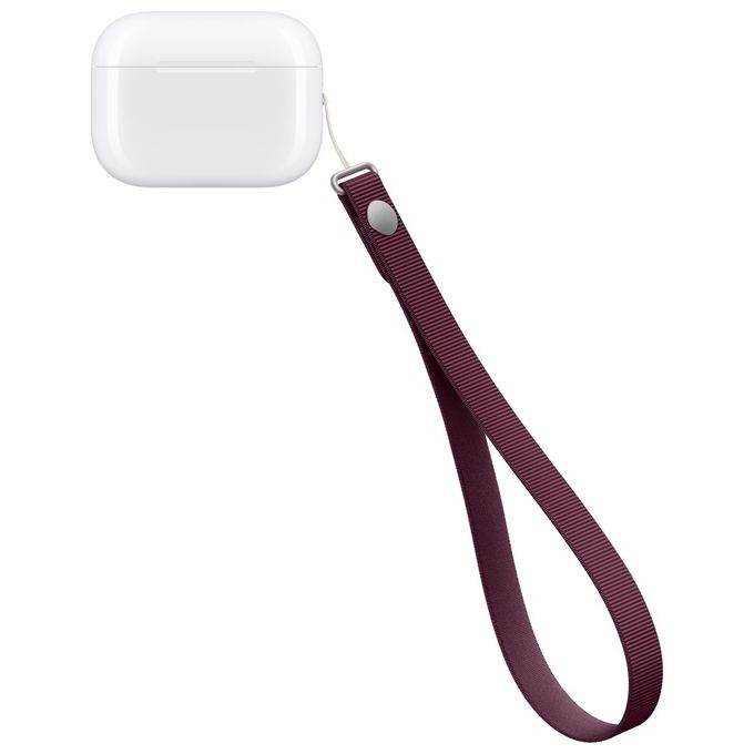 Apple MKF74ZM-A Laccetto da polso in tessuto riciclato PET 100% con magneti integrati colore Borgogna