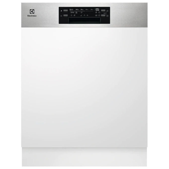 Electrolux EEA47201IX Serie 300 Lavastoviglie Incasso Parziale 13 coperti Classe E AirDry Inverter 44 dB (82x60x57 cm) colore Inox
