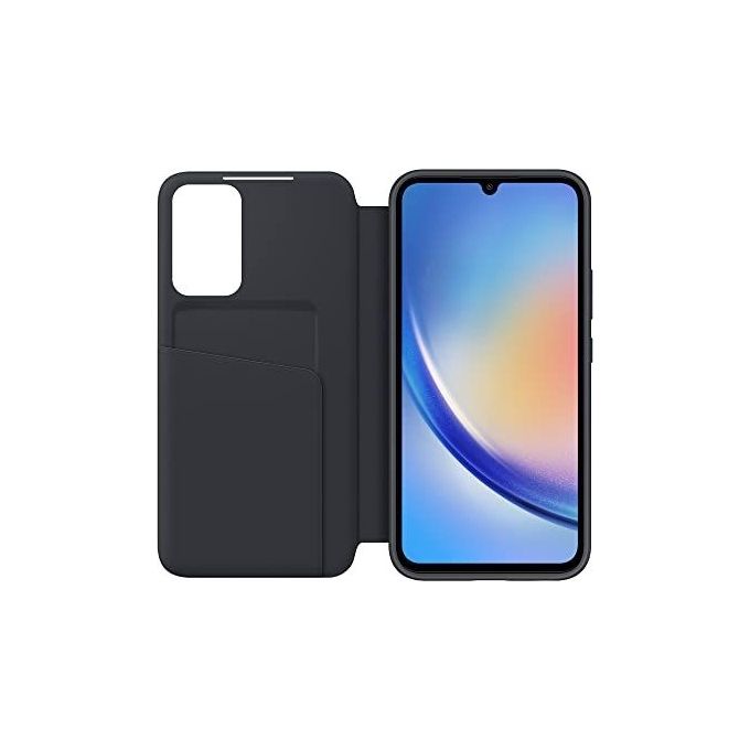 Samsung EF-ZA346CBEGWW Smart View Wallet Cover Custodia Libro per Galaxy A34 5G Porta Carte Finestra Notifiche colore Nero