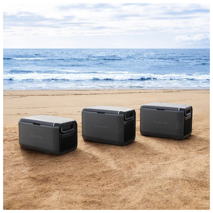 EcoFlow, Frigorifero Portatile Glacier Classic, 45L, Grigio, Wifi + Bluetooth