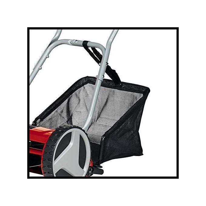 Einhell GC-HM 300 Tosaerba Manuale a Spinta 30 cm 5 Lame Superficie 150 m² Cestello 16 L colore Nero Rosso
