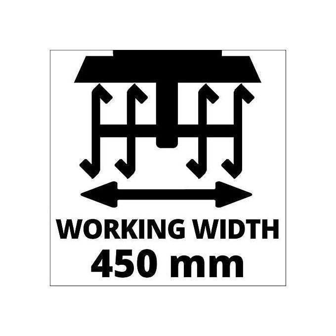 Einhell 3431060 GC-RT 1545 M Motozappa Elettrica 1500 W larghezza lavoro 45 cm profondita' 22 cm 6 frese