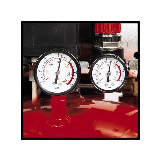 Einhell 4020610 TE-AC 135-24 Silent Plus Compressore silenzioso 750 W 24 L 8 bar 57 dB colore Nero
