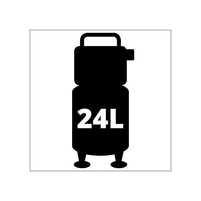 Einhell 4020610 TE-AC 135-24 Silent Plus Compressore silenzioso 750 W 24 L 8 bar 57 dB colore Nero