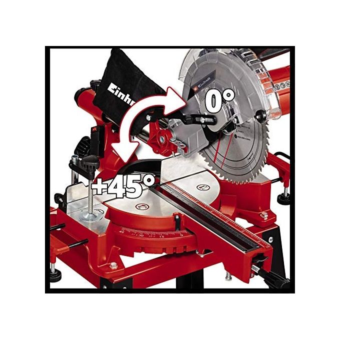 Einhell Troncatrice Radiale Con Banchetto Tc-Sm 2531-2 U Per Fai Da Te E Lavori Di Precisione In Giardino E Officina