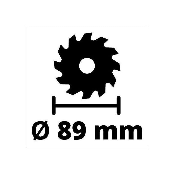 Einhell TE-CS 18-89 LI SOLO Mini Sega Circolare a Batteria 18V 89mm 28mm profondita' 2500 rpm colore Nero Rosso