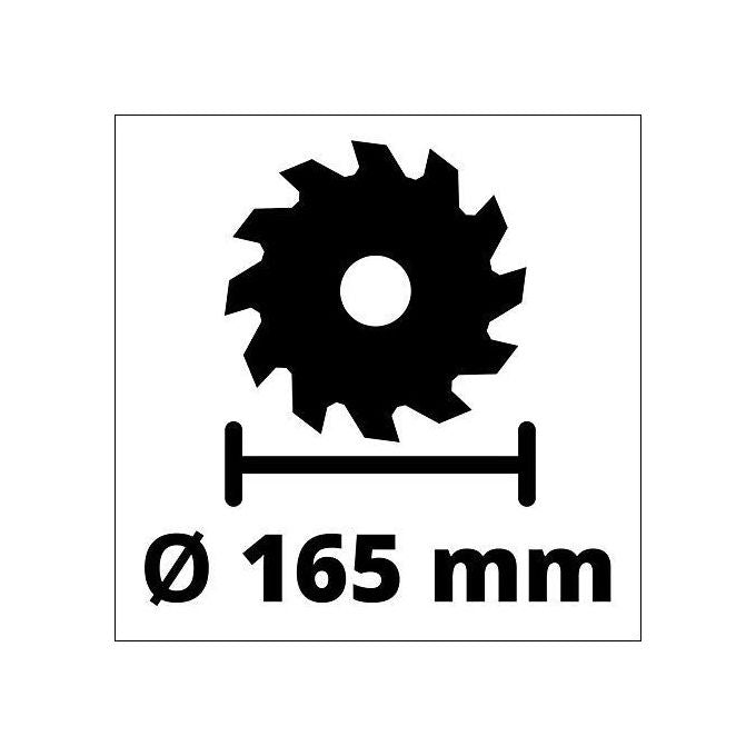 Einhell Sega Circolare A Batteria Te-Cs 18-165 Li (Batteria Non Inclusa)