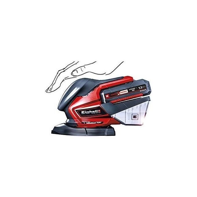 Einhell Levigatrice Orbitale A Batteria Te-Os 18-150 Li (Batteria Non Inclusa)