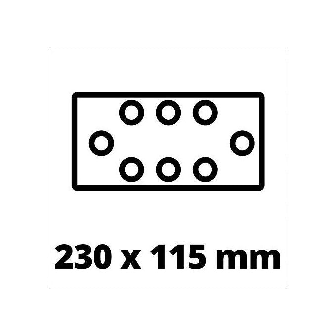 Einhell TE-OS 18-230 LI SOLO Levigatrice Orbitale a Batteria 18V 230x115mm Power X-Change colore Nero Rosso