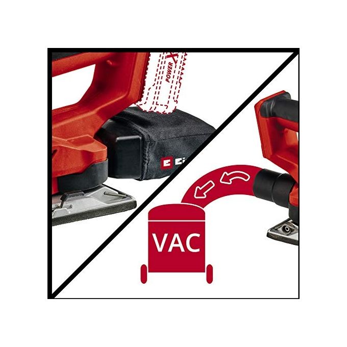 Einhell TE-OS 18-230 LI SOLO Levigatrice Orbitale a Batteria 18V 230x115mm Power X-Change colore Nero Rosso