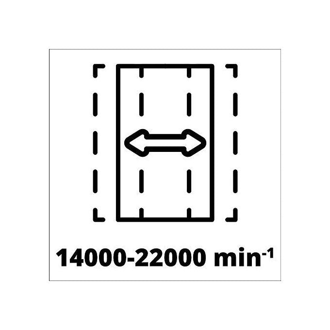 Einhell TE-OS 18-230 LI SOLO Levigatrice Orbitale a Batteria 18V 230x115mm Power X-Change colore Nero Rosso