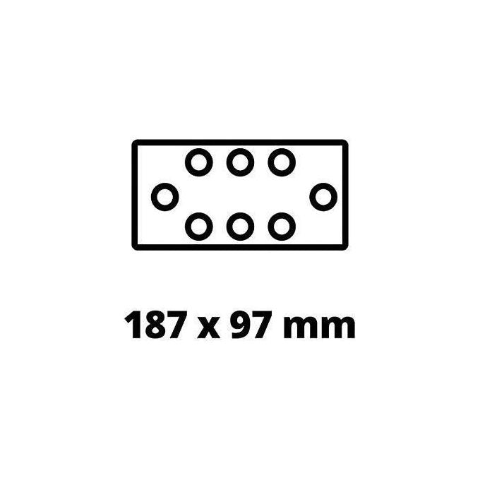 Einhell TC-OS 18-187 LI SOLO Power X-Change Levigatrice Orbitale a Batteria 18V 187mm Solo Corpo Macchina colore Nero