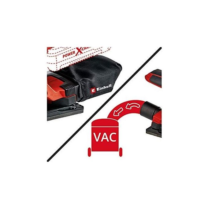Einhell TC-OS 18-187 LI SOLO Power X-Change Levigatrice Orbitale a Batteria 18V 187mm Solo Corpo Macchina colore Nero